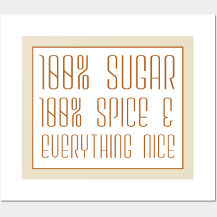 100% sugar Posters and Art